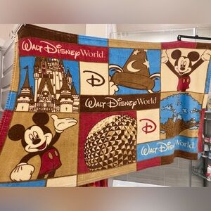 Disneyworld fleece blanket